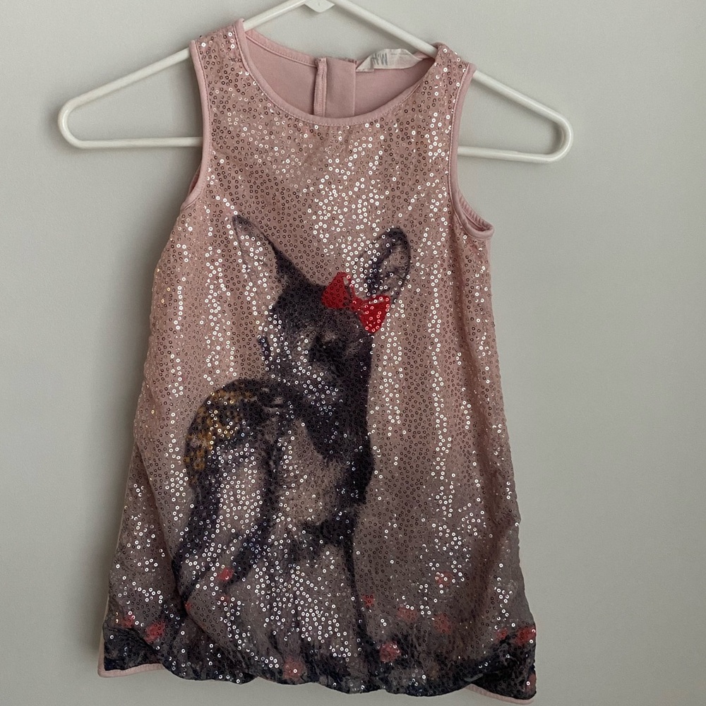 H&M Pink Sequin Girls Dress